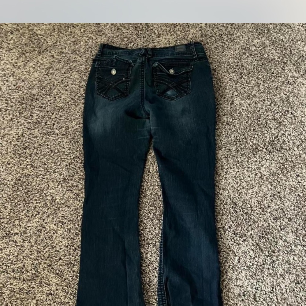 Wallflower Dark Blue Cropped Jeans